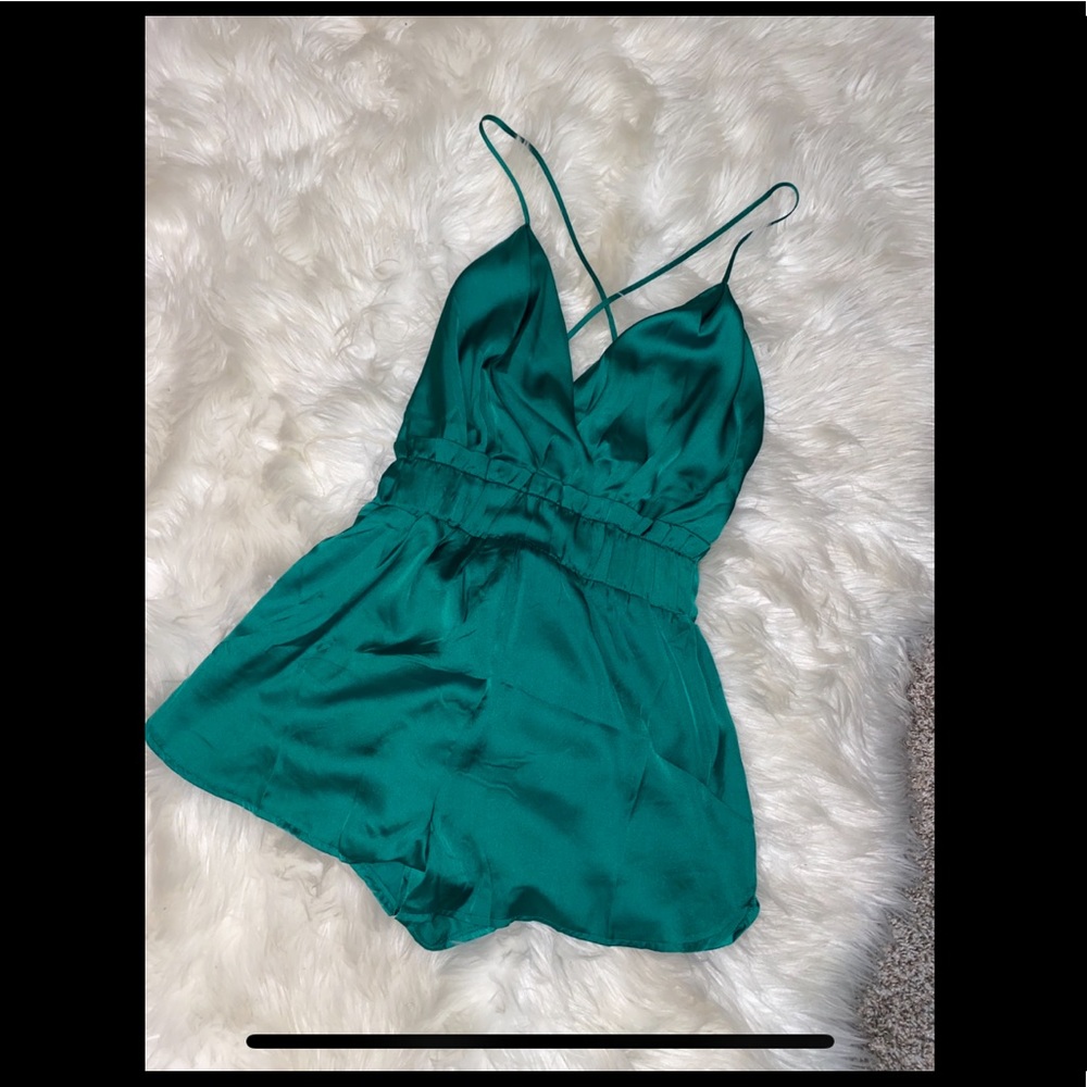 Cute green romper